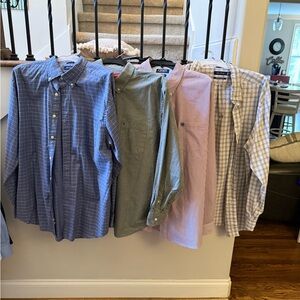 Classic Men's Shirt Collection of 4 long sleeve dress shirts